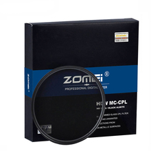Круговой поляризационный фильтр Zomei52/55/58/62/67/72/77/82, ультратонкий HD MC CPL фильтр для объективов Canon, Nikon, Sony, Pentax, DSLR 2024 - купить недорого