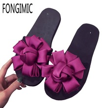New Summer Women Slippers Bohemia Floral Shoes Comfortable Sweet Slippers Good Quality Cool Beach Vacation Casual Band Slides 2024 - buy cheap