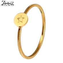 ZUUZ finger ring stainless steel jewelry accessories rings for women female jewellery  gold men male love couple moon 2024 - buy cheap