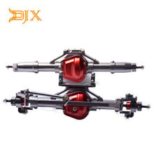 DJX CNC Aluminum Front Axle + Rear Rock Axle For Axle SCX10 1:10 RC Car 2024 - buy cheap