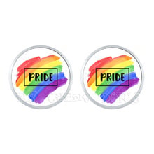 Brincos para as unhas do orgulho gay hipoalergênico, joias lgbtq + orgulho gay, lgbtq +, arco-íris, amor wins 2024 - compre barato