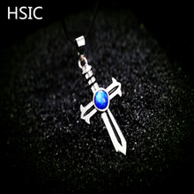 HSIC 12PCS/LOT Fairy Tail Personality Pendant&Necklace The Sword  Crystal High Quality  Environmental Jewelry Dropshipping 2024 - buy cheap