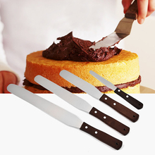 ¡Nuevo! Espátula de acero inoxidable para tartas de 4/6/8/10 pulgadas, cuchillo para glaseado y glaseado para mantequilla, utensilios de cocina para decoración de pasteles y pasteles 2024 - compra barato