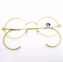 44mm Vintage Round Antique Wire Rim Metal Eyeglass Frames Gold Gunmetal Full Rim Retro Glasses myopia Rx able 2024 - buy cheap