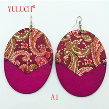 YULUCH-diseño innovador y Original para mujer, joyería de flores con personalidad étnica, impresión Africana redonda a color, regalo 2024 - compra barato