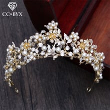 CC Tiaras And Crowns Romantic Beads Forest Style Wedding Hair Accessories For Bride Leaf Flower Shape Engagement Jewelry XY031 2024 - buy cheap