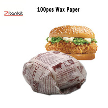 Envoltório de papel encerado 20/48/100 para cozinha papel de cozimento encerado de qualidade alimentar para sanduíche de pão, batatas fritas, óleo, ferramenta de cozimento e doces 2024 - compre barato