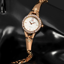 Reloj de pulsera de oro rosa para mujer, relojes de lujo con diamantes de imitación, reloj de moda para mujer 2024 - compra barato