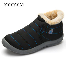 Zyyzym botas femininas para inverno, botas de neve quentes, clássicas, casuais e de algodão, tamanho grande 2024 - compre barato