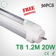 50pc 4ft Brightness T8 led Tubes 1200mm 20W SMD 2835 Led Bulb lights Fluorescent Tube 4000k AC85~265V Constant Current via FedEx 2024 - buy cheap