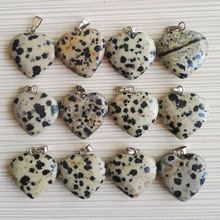 Cuentas de piedra de corazón de amor para fabricación de joyas, lote de 12 unids/lote de 20mm de piedras de piedra natural, envío gratis 2024 - compra barato