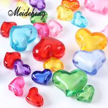 21mm 35mm Acrylic Heart Colorful Internal Beads For Jewelry Making Needlework DIY Crafts Bracelet Necklace Accessories 2024 - buy cheap