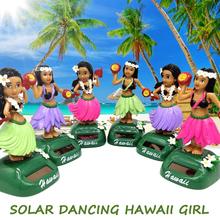 1PC Fashion Hawaii Girl Car Solar Powered Dancing Animal Swinging Animated Bobble Dancer Car Decoration Toy 6 Styles 2024 - buy cheap