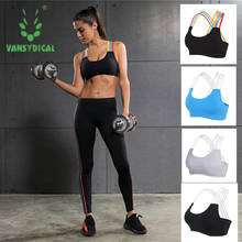 SPT Fitness Yoga Push Up Sports Bra for Womens Gym Running Padded Tank Top Athletic Vest Underwear Shockproof Strappy Sport Bra 2024 - buy cheap
