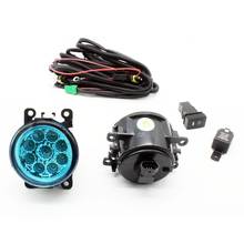 H11 Wiring Harness Sockets Wire Connector Switch + 2 Fog Lights DRL Front Bumper LED Lamp Blue Lens For Peugeot 207 SW Estate 2024 - buy cheap