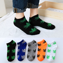 Unisex Harajuku Fashion Men Socks colorful breathable Maple leaf hip hop socks happy short Cotton sock Christmas Gift 2024 - buy cheap