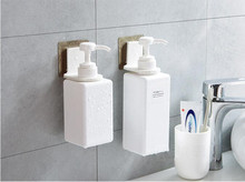 Rack de sucção para shampoo, suporte de parede simples com gancho para banheiro e chuveiro, suporte para sabonete líquido, cabide multifuncional, ok 0688, 1 peça 2024 - compre barato