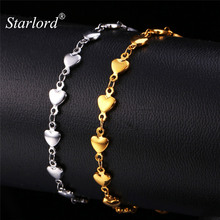 Starlord Brand Heart Bracelet Women Romantic Love Jewelry Fashion Item Hot Sale Yellow Gold Color Bracelet Nice Gift GH348 2024 - buy cheap