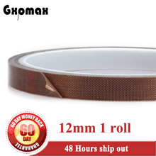 1 Roll 12mm*10 meters *0.13mm PTFE High Temperature Withstand Insulation Adhesive Tape, Hot Sealding Mat 2024 - buy cheap