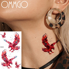 Временные татуировки OMMGO с лысовым орлом для женщин и мужчин, наклейка, водостойкий поддельный лист для тату, тату на заказ, флеш-боди-арт, на руку, на запястье 2024 - купить недорого