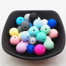 Chenkai 20pcs BPA Free Silicone Spiral Teether Beads DIY Baby Pacifier Teething Montessori Sensory Jewelry Making Toy Beads 2024 - buy cheap