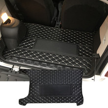 Black Leather Car Cargo Liner Trunk Mat Protection Pad for Smart fortwo 2015 2016 2017 2018 which with speaker 2024 - buy cheap