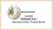 free shipping  100pcs/bag mounted cotton thread brush, mini jewelry polishing wheel with handle 2024 - buy cheap