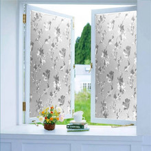 Bathroom Opaque Waterproof Flower Window Film Home Decor Balcony Glass Wall Sticker 2024 - купить недорого