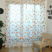 1 PC Daisy Tulle Curtain Window Screening Burnt-out Yarn Curtains For Bedroom Living Room Flower Curtain 1m x 2m 2024 - buy cheap