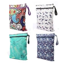 Reusable Cloth Nappy Bag Cartoon Pocket Diaper Inserts Bags PUL Waterproof Travel Wet Dry Bag Menstrual Pads Changing Pads Bags 2024 - buy cheap