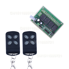 Controle remoto sem fio de alta sensibilidade, interruptor de rádio dc 12v 4ch com canal pequeno, 433.92mhz 200m, receptor transmissor