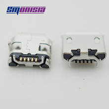 Smonisia 100pcs Small Horn 5 pin DIP Micro USB Jack micro usb connector Tail Charging socket 2024 - buy cheap
