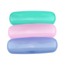 1Pcs Hard Plastic Sunglasses Case Plain Glasses Holder Box Portable Storage Eyeglasses Case Random Colors 2024 - buy cheap