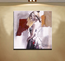 High quality Handmade Nude oil painting on canvas Modern Naked woman painting For Living Room Decor  Abstract people paintings 2024 - buy cheap