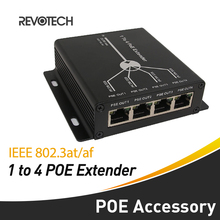 Extensor POE de 4 puertos, 10/100Mbps, con IEEE 802.3at/af, entrada/salida estándar para cámara IP, 100 metros de alcance, POE 2024 - compra barato