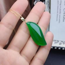 big size classic clear green chalcedony gemstone pendant for necklace special design luxury attractive character party gift 2024 - buy cheap