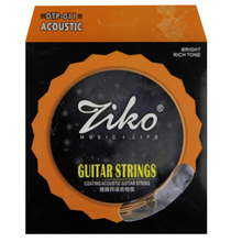 Ziko cordas de violão com revestimento acústico, cordas 011-050 012-053 polegadas hexangular de liga de titânio revestimento em bronze fósforo 2024 - compre barato