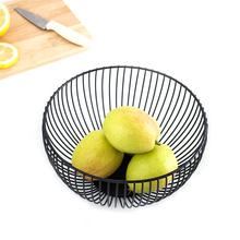 Wrought Iron Fruit Basket European Style Simple Household Fruit Plate Vegetable Bowl Desktop Snack Plate Desktop Organizer 2024 - buy cheap