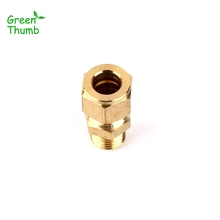 20pcs Inner Diameter 9.5mm Metal Adapters Male Thread Brass Quick Connector for Horticulture Spray High Pressure Joints 2024 - buy cheap