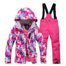 Outdoor Children Ski Suit Sets Winter Girl / Boy Snowboarding Clothing Ski Jacket Waterproof Windproof  Thermal Jacket + Pants 2024 - buy cheap