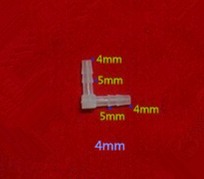 Conectores de manguera de plástico con codo roscado de 4mm (paquete de 100) 2024 - compra barato