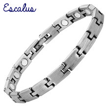 Escalus Fashion Women's Jewelry Antique Silver Color Bracelet For Women Magnetic Link Chain Bio Magnet Wristband Bracelet Charm 2024 - buy cheap