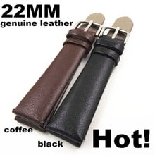 1PCS High quality 22MM genuine leather band Watch band watch straps waterproof watch strap black ,brown- WBB88 2024 - buy cheap