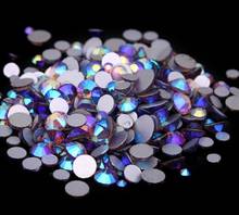 Lt.Amethyst AB ss3,ss4,ss5,ss6,ss8,ss10,ss12,ss16,ss20,ss30 Flat Back Crystal Non Hotfix Nail Art Rhinestones Decorations 2024 - buy cheap