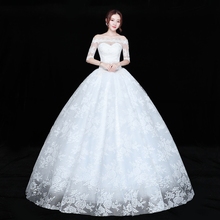 Luxury Lace Up Wedding Dress Bride New Ball Grown Wedding Dresses Plus Size Princess 2024 - buy cheap