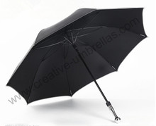 Self-defense unbreakable golf umbrella,carbon fiberglass shaft and ribs,210T Taiwan Formosa pongee black coating 5times,Anti-UV 2024 - buy cheap