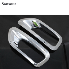 Sansour Chrome Rear Tail Fog Lights Lamp Cover Trim ABS 2011-2015 For Jeep Compass 2024 - buy cheap