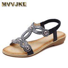 MVVJKE-sandalias para mujer con abalorios de flores y cristales, zapatos de verano, calzado moderno, lujoso, con diamantes de imitación, talla grande 35-42 2024 - compra barato