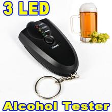 Portable Keychain Red Light LED Flashlight Alcohol Breath Tester Breathalyzer Mini Professional Key Chain Alcohol Meter Analyzer 2024 - buy cheap