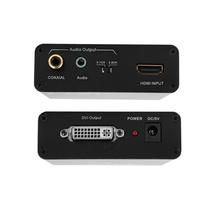 Преобразователь HDMI-DVI с аудио-звуковым сплиттером на 3,5 мм AUX / 2 RCA стерео и коаксиальный выходной разъем 1080P 720P, 5,1 & 2CH 2024 - купить недорого